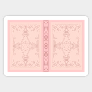 Gentle pink dnd journal Sticker